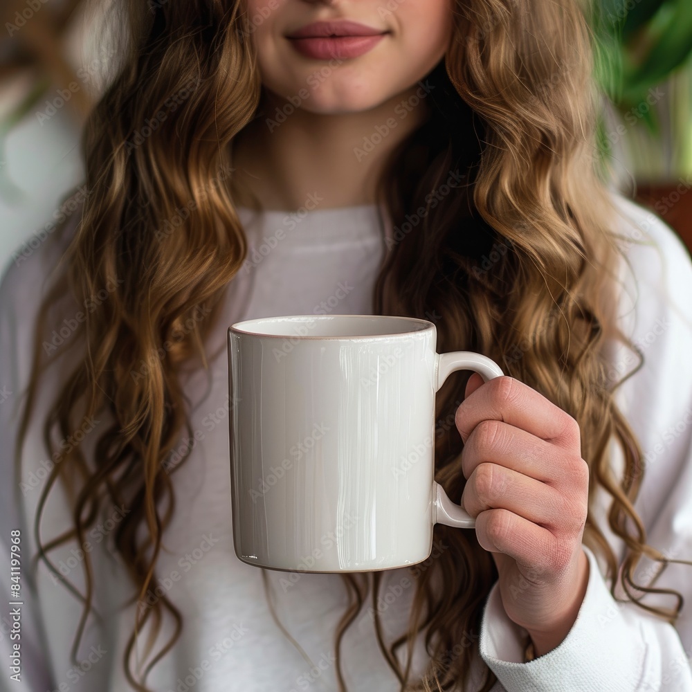 Russia Beautiful Girl Holding 15Oz Plain White Mug Mockup Russia Beautiful Girl Holding 15Oz Plain White Mug Mockup