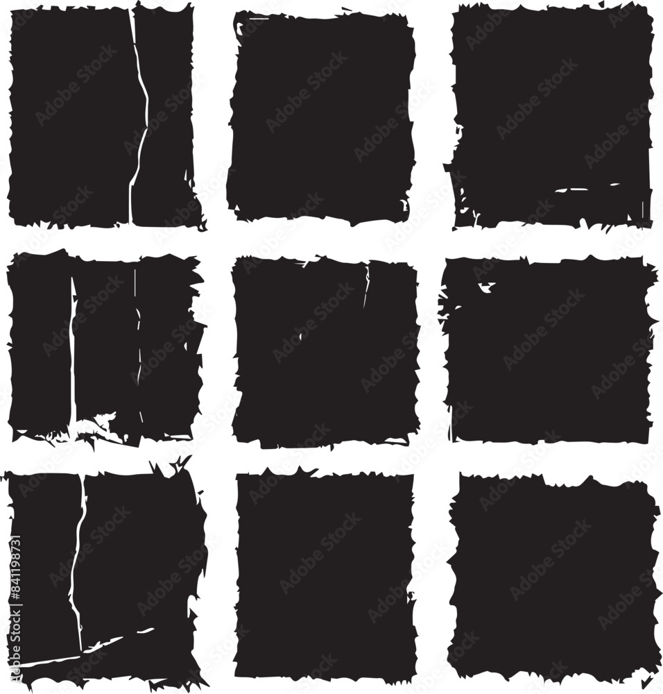 set of paper silhouettes set of paper silhouettes