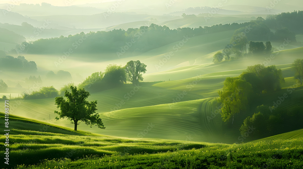 Obraz premium Green landscape