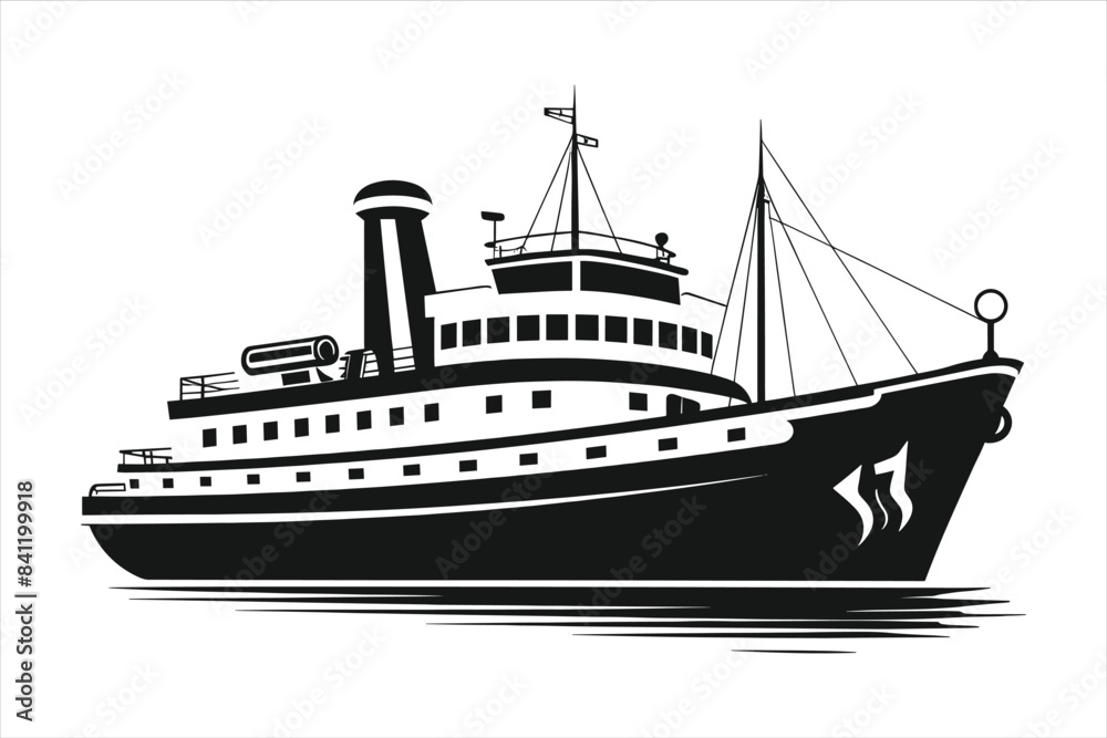 ship silhouette Vector design ship silhouette Vector design