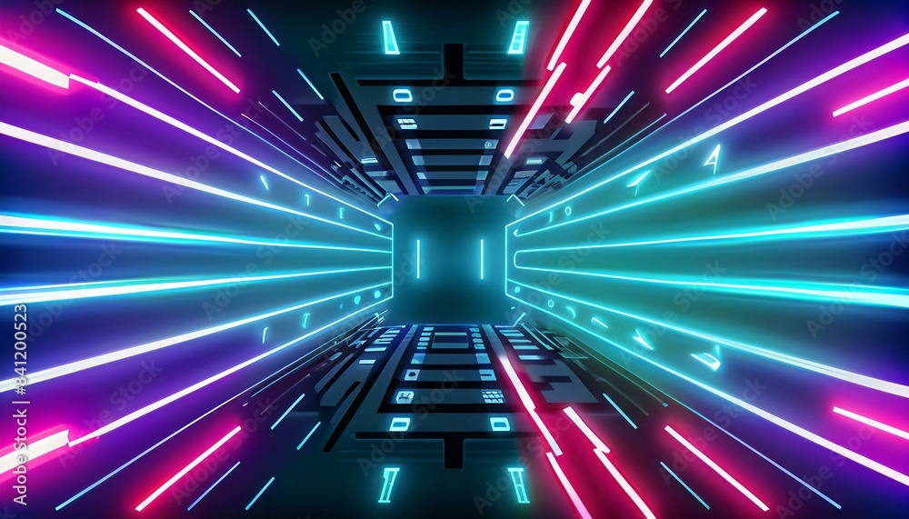 Fototapeta premium New modern wave curve abstract background. 