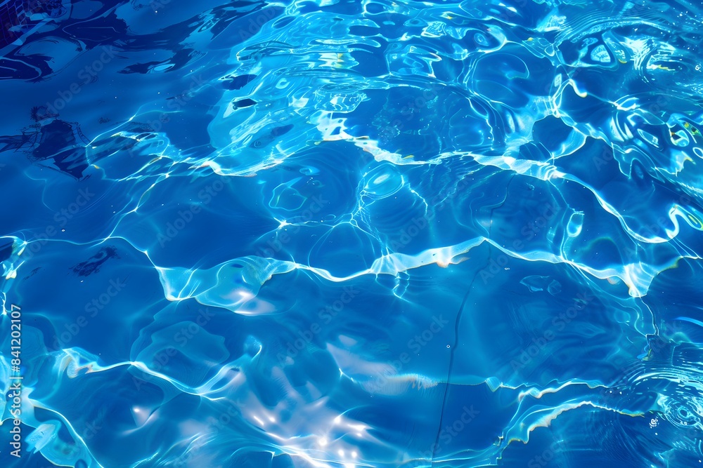 Fototapeta premium Blue Water Texture Abstract Background