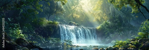 Forest Waterfall