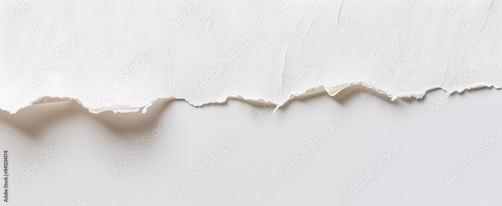 Torn White Paper Texture Background Torn White Paper Texture Background