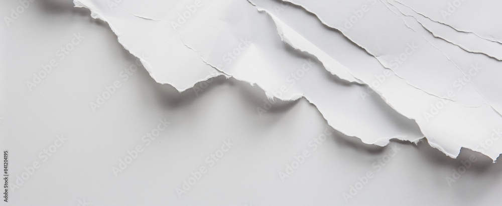 Minimalist White Torn Paper Texture Background Minimalist White Torn Paper Texture Background
