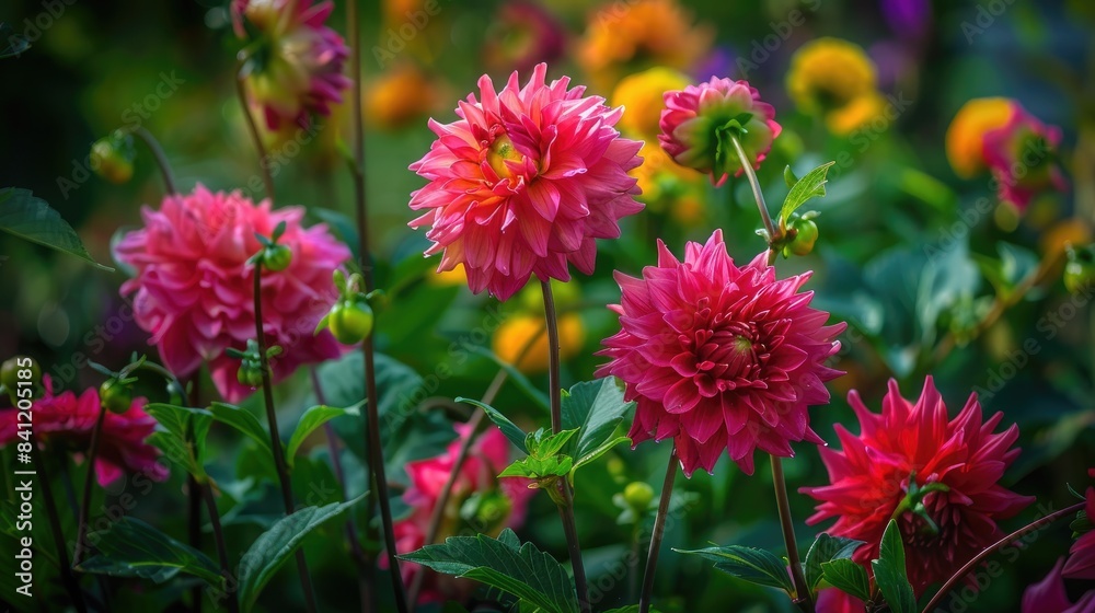 Flowers of decorative plants in the garden Flowers of decorative plants in the garden