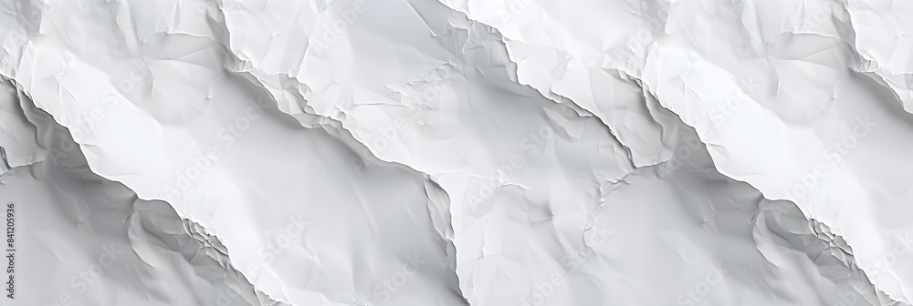 Obraz premium Abstract White Crumpled Paper Texture Background