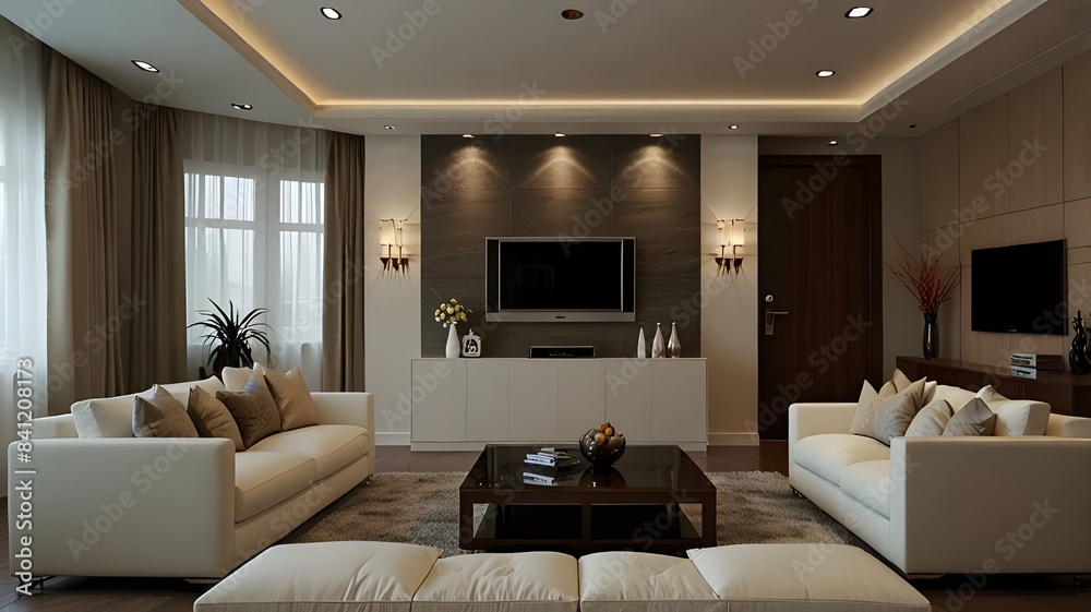 Interior of living room. Interior of living room.