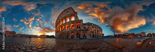 Rome Colosseum at Twilight photo