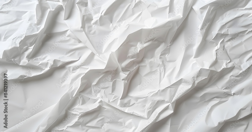 Crumpled White Paper Texture Background Crumpled White Paper Texture Background
