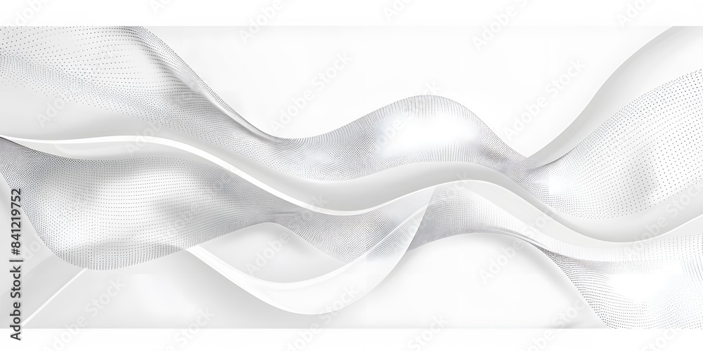 Abstract White Wave Dotted Background Abstract White Wave Dotted Background