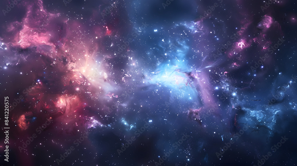 Obraz premium Star field and nebula in outer space