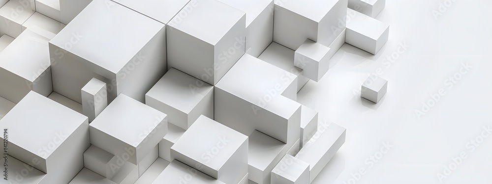 Abstract White Geometric Shapes Background Abstract White Geometric Shapes Background