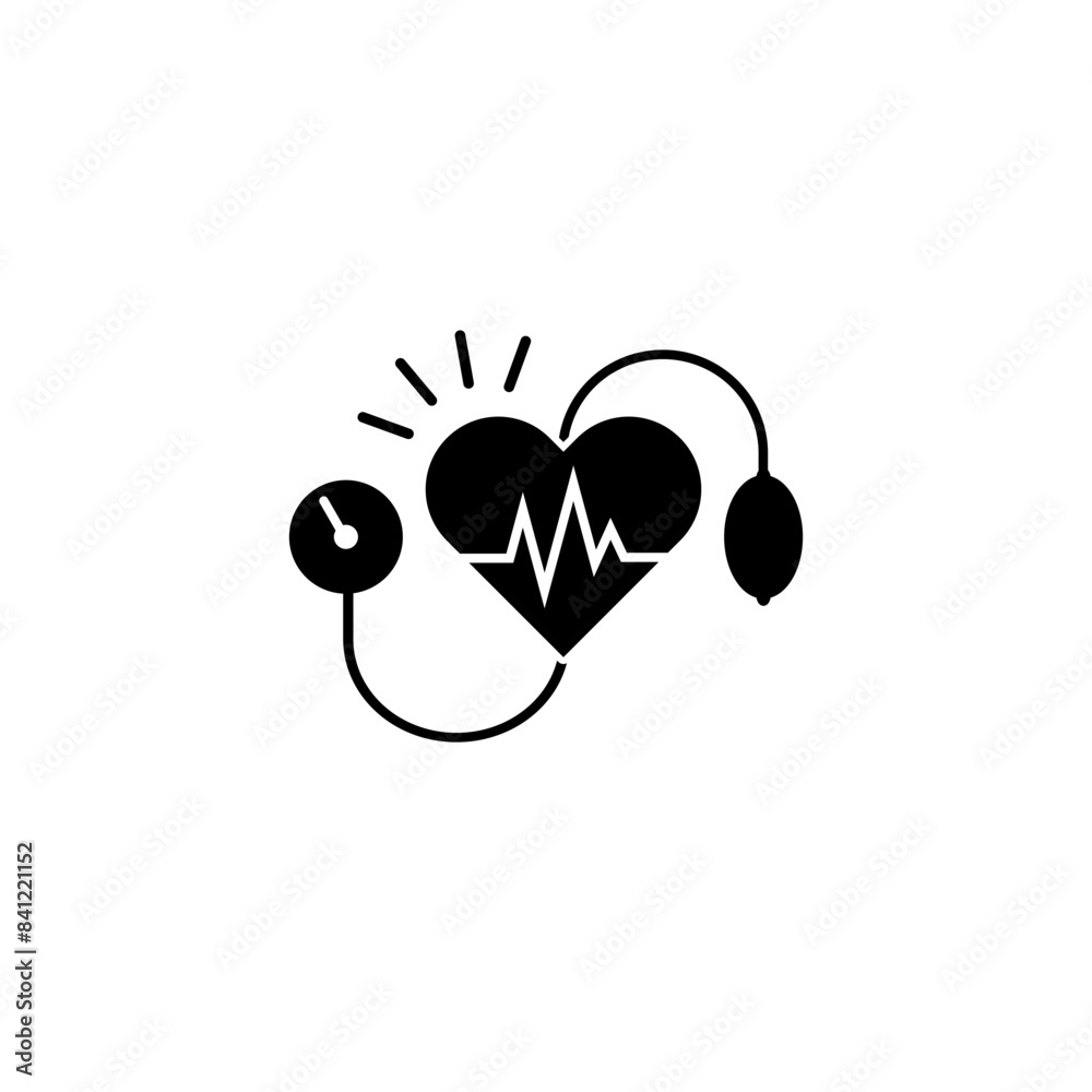 Arterial Blood pressure icon isolated on white background Arterial Blood pressure icon isolated on white background