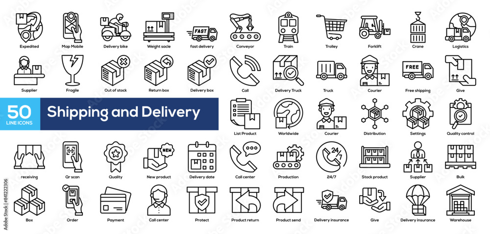 Shipping and delivery icon Shipping and delivery icon