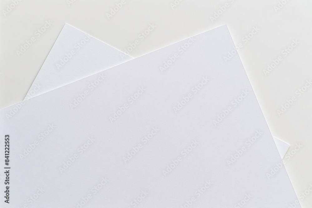 White Paper Background With Copy Space Top View White Paper Background With Copy Space Top View