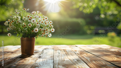 Table background and spring time