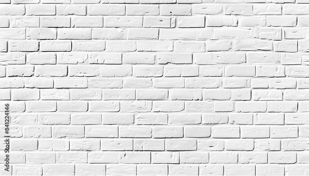 White Brick Wall Seamless Vector Background White Brick Wall Seamless Vector Background