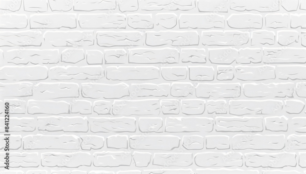 White Brick Wall Seamless Vector Background White Brick Wall Seamless Vector Background