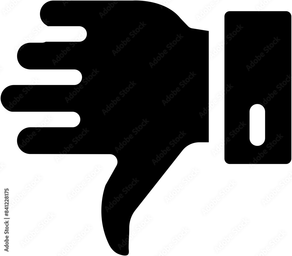 Bad impression, unlike, no good flat icon symbol Bad impression, unlike, no good flat icon symbol
