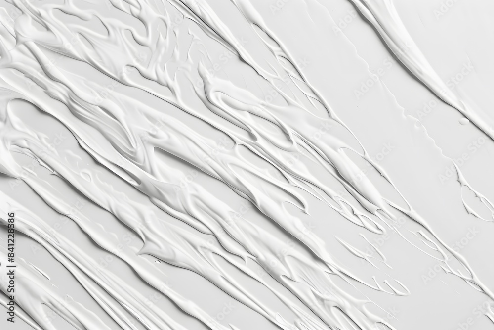 Fototapeta premium Abstract White Cream Texture Background with Lines and Smears