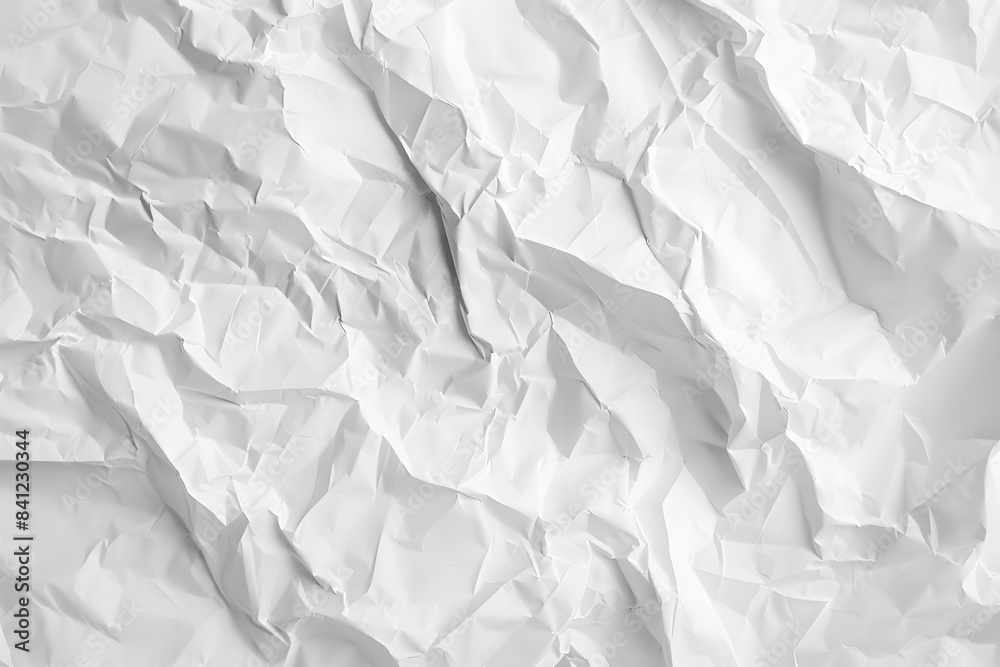 White Crumpled Paper Texture Background White Crumpled Paper Texture Background