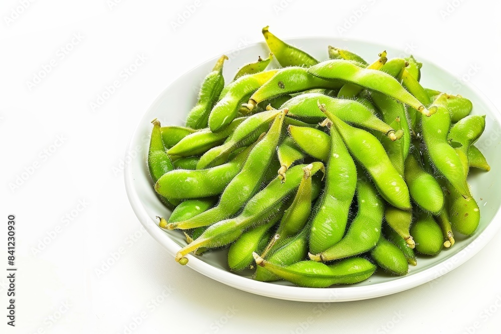 Steamed edamame with vitamins and minerals Steamed edamame with vitamins and minerals