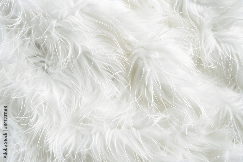 White Fluffy Fur Texture Background White Fluffy Fur Texture Background
