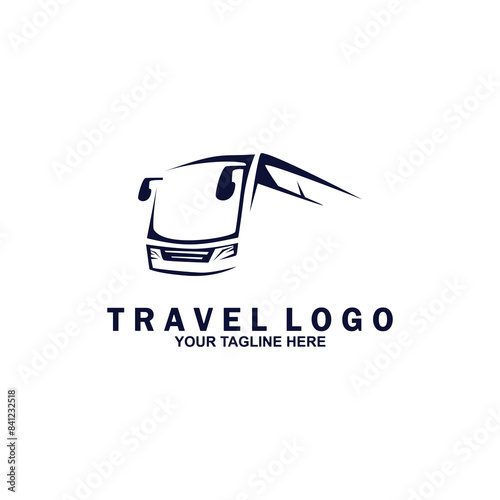 Bus Icon, travel bus logo template.