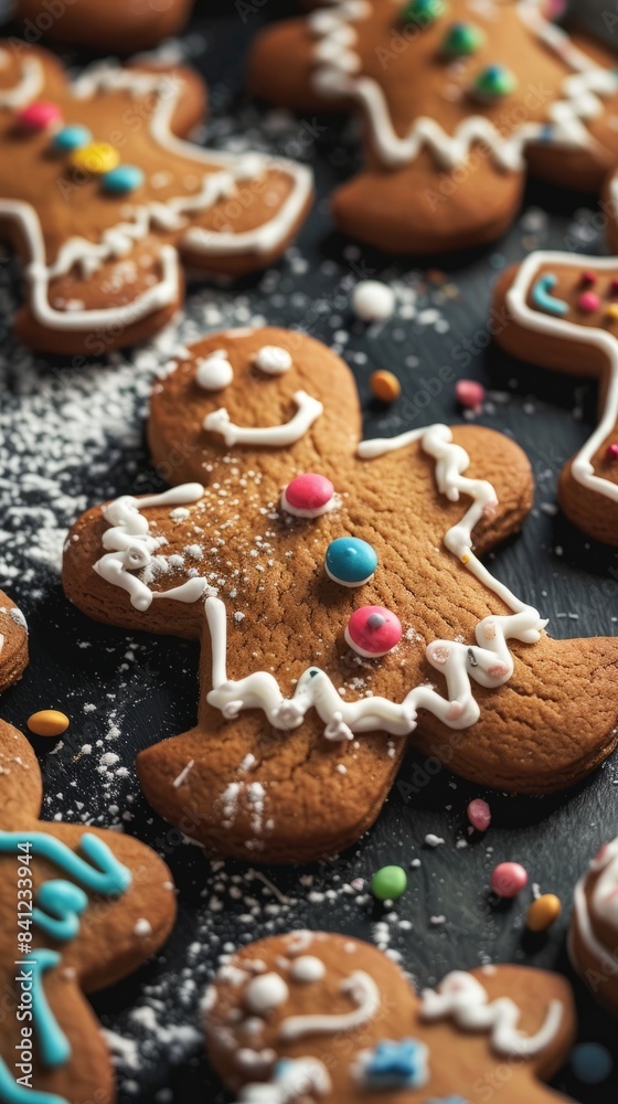 Fototapeta premium National Gingerbread Day concept with copy space
