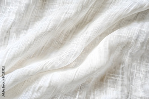 Wallpaper Mural White Linen Texture with Horizontal Lines -  High Resolution Fabric Background Torontodigital.ca