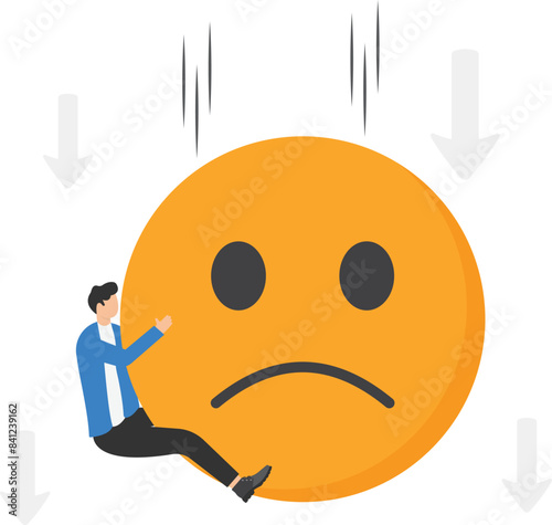 Employee morale, team spirit, work passion or job satisfaction, worker well being or feeling, attitude and motivation concept


