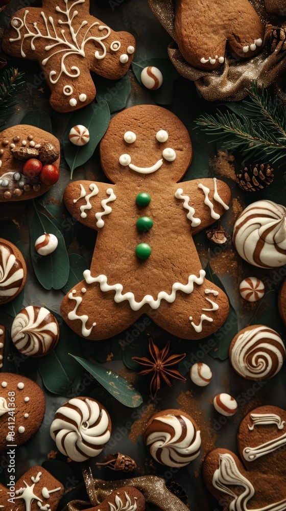 National Gingerbread Day concept with copy space National Gingerbread Day concept with copy space