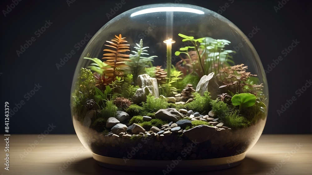sphere-shaped terrarium lighting image sphere-shaped terrarium lighting image