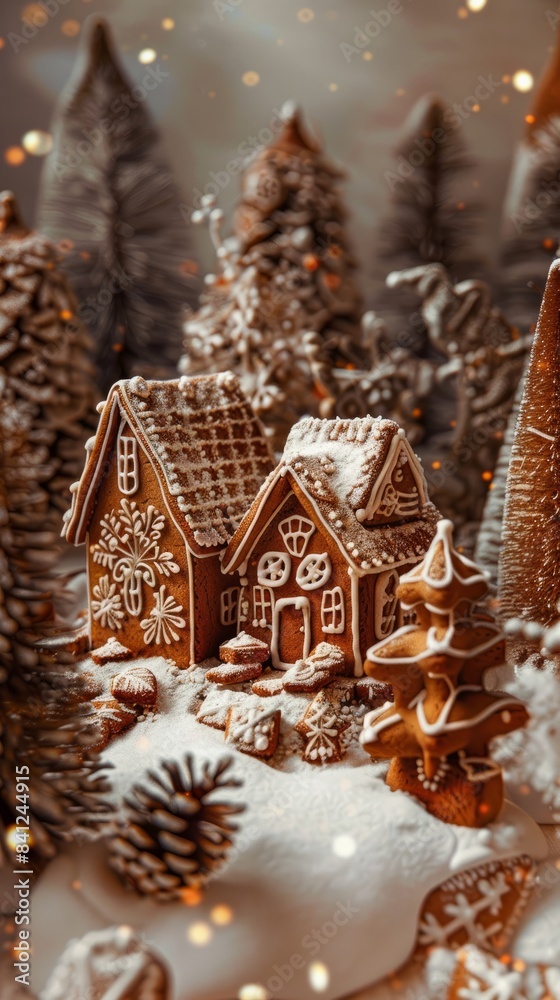 National Gingerbread Day concept with copy space National Gingerbread Day concept with copy space