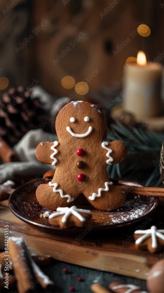 National Gingerbread Day concept with copy space National Gingerbread Day concept with copy space