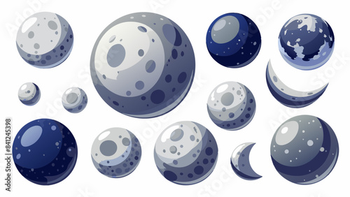 Collection Of Moon, Set Of Moon
