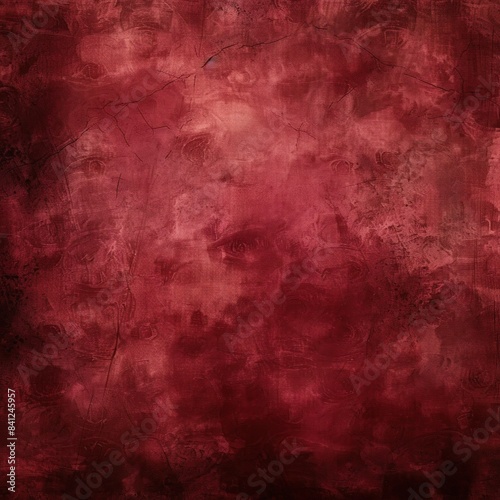 Zoom in on a rich burgundy grunge texture background, reminiscent of aged wine stains on vintage parchment.