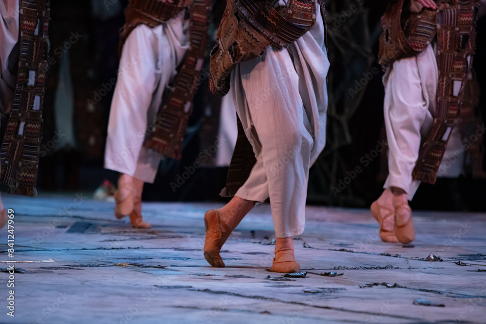 Obraz premium closeup of dancer legs dancing
