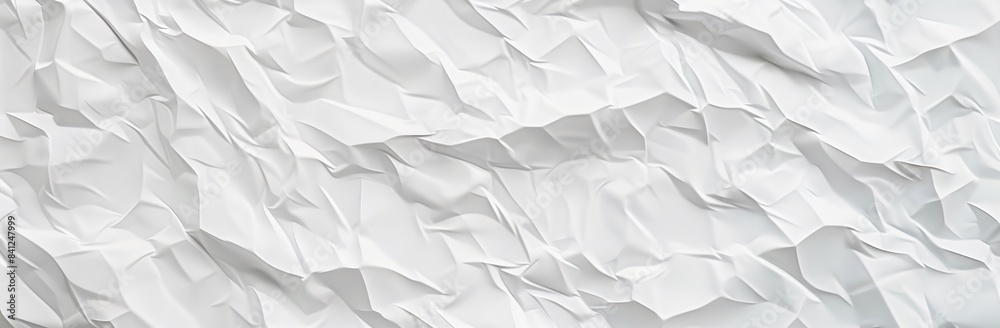 White Crumpled Paper Texture Background White Crumpled Paper Texture Background