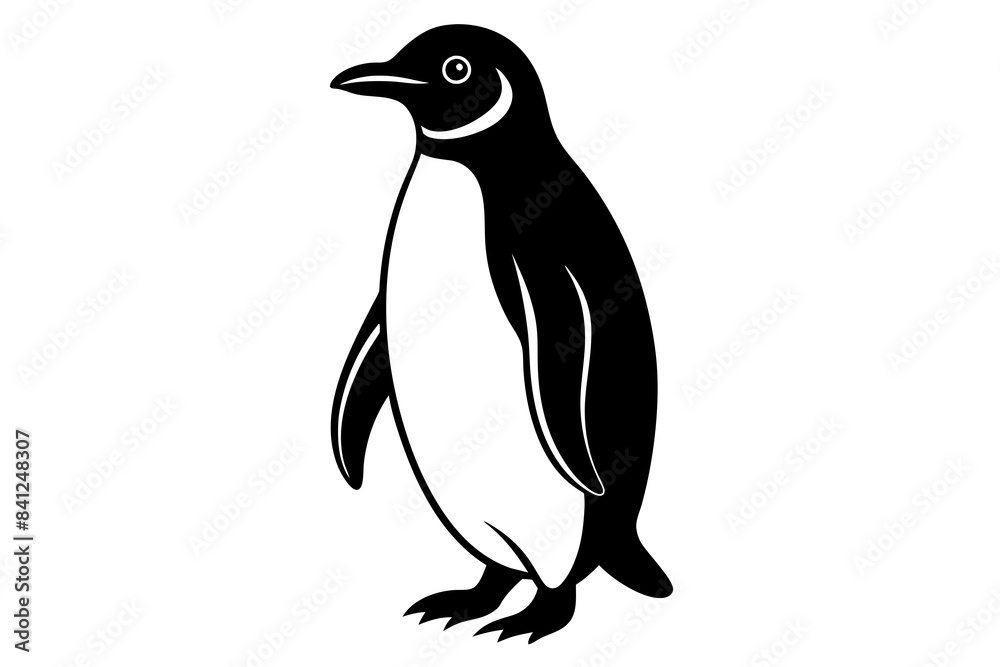 penguin silhouette vector illustration penguin silhouette vector illustration