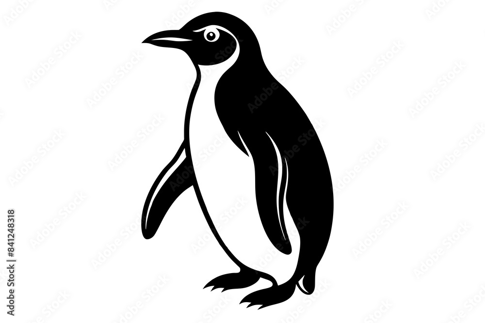 penguin silhouette vector illustration penguin silhouette vector illustration
