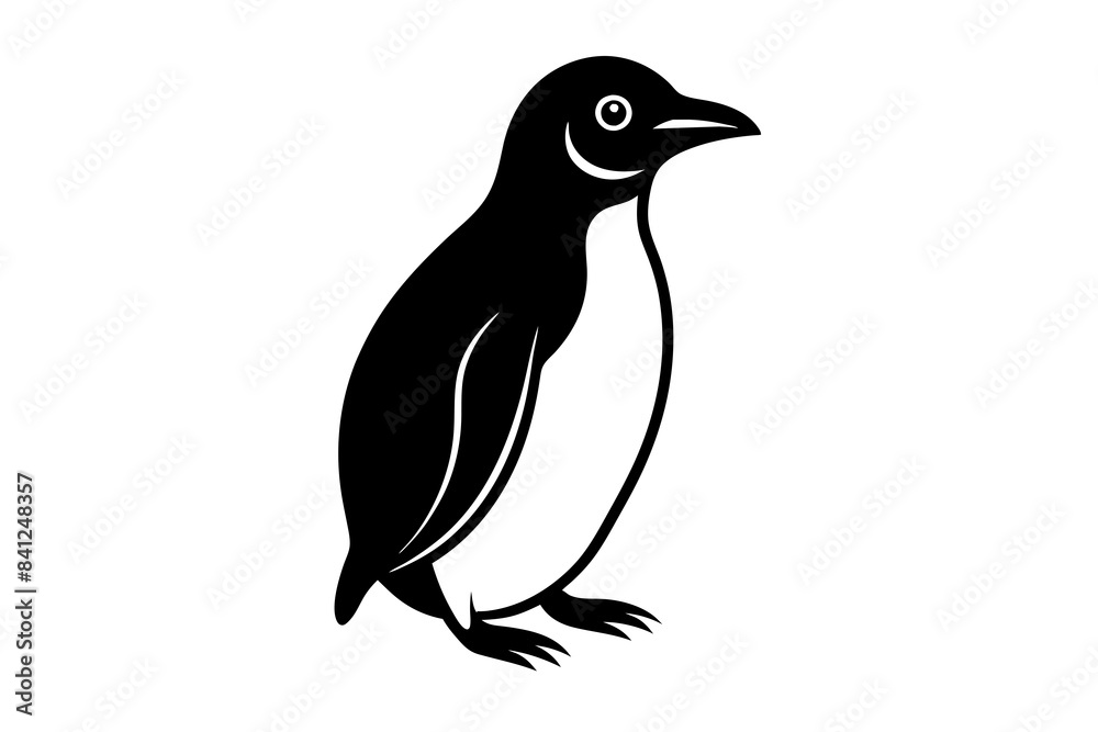 penguin silhouette vector illustration penguin silhouette vector illustration