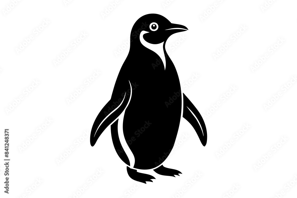 penguin silhouette vector illustration penguin silhouette vector illustration