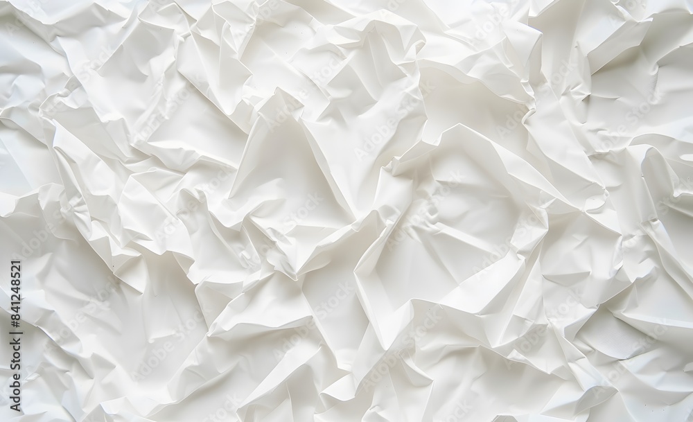 White Crumpled Paper Texture Background White Crumpled Paper Texture Background