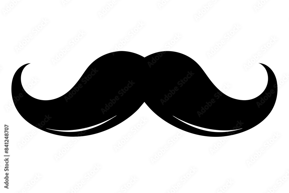 moustache silhouette vector illustration moustache silhouette vector illustration