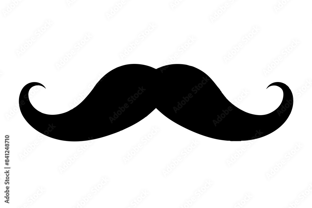 moustache silhouette vector illustration moustache silhouette vector illustration