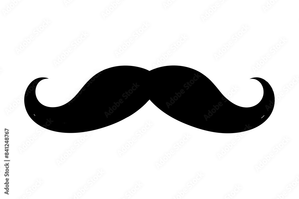 moustache silhouette vector illustration moustache silhouette vector illustration
