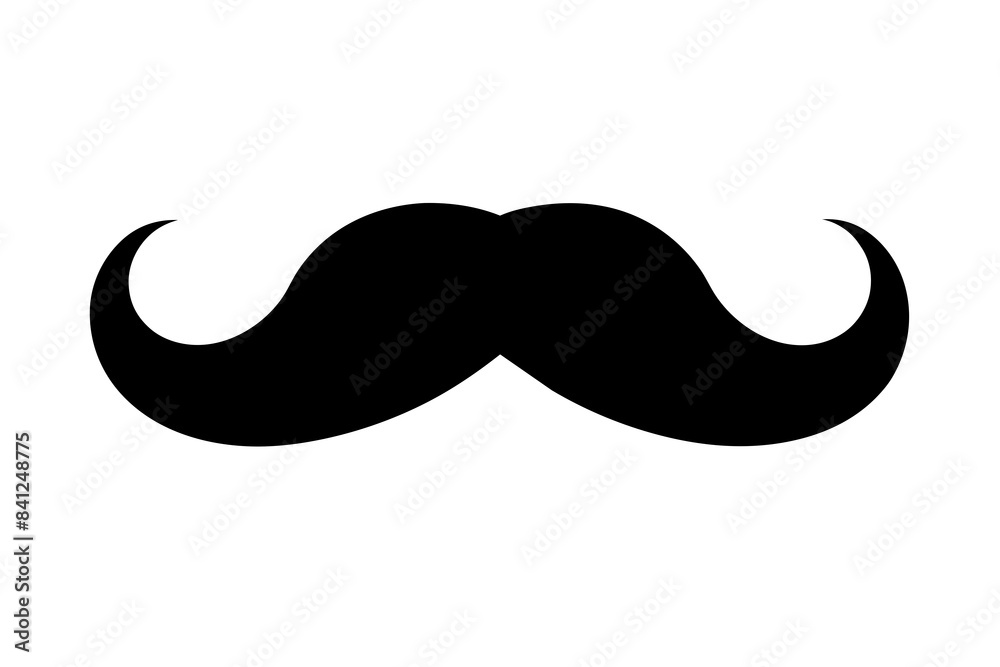 moustache silhouette vector illustration moustache silhouette vector illustration