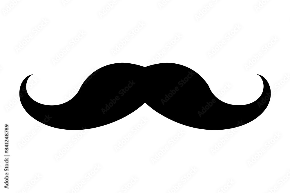 moustache silhouette vector illustration moustache silhouette vector illustration